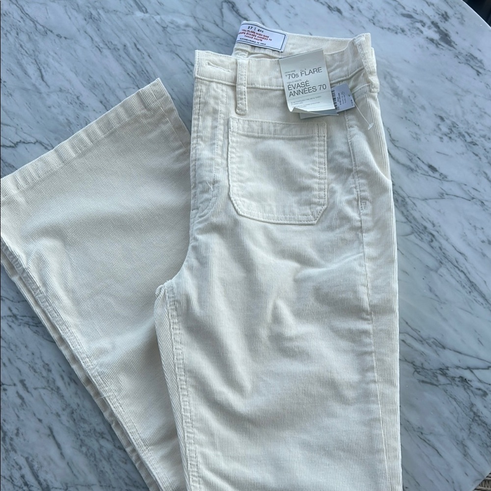 70s Flare Cream Jeans